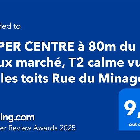 ラ・ロシェルHyper Centre A 80M Du Vieux Marche, T2 Calme Vue Sur Les Toits Rue Du Minageアパートメント エクステリア 写真